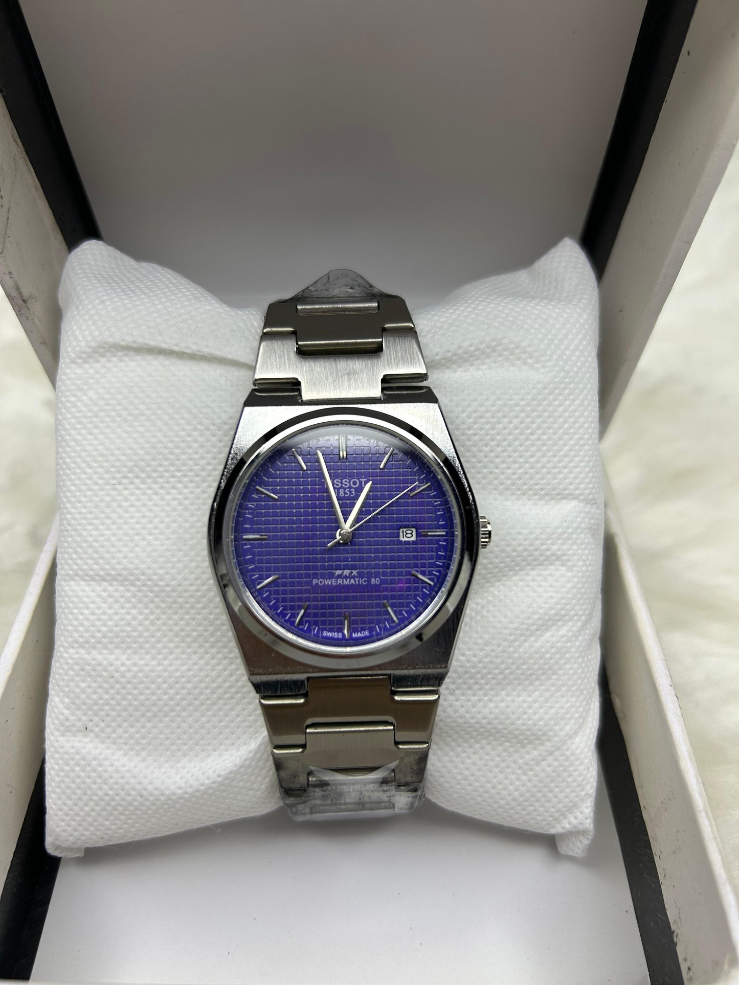 💙 Tissot PRX – Blue Dial | Silver Steel Edition ⌚