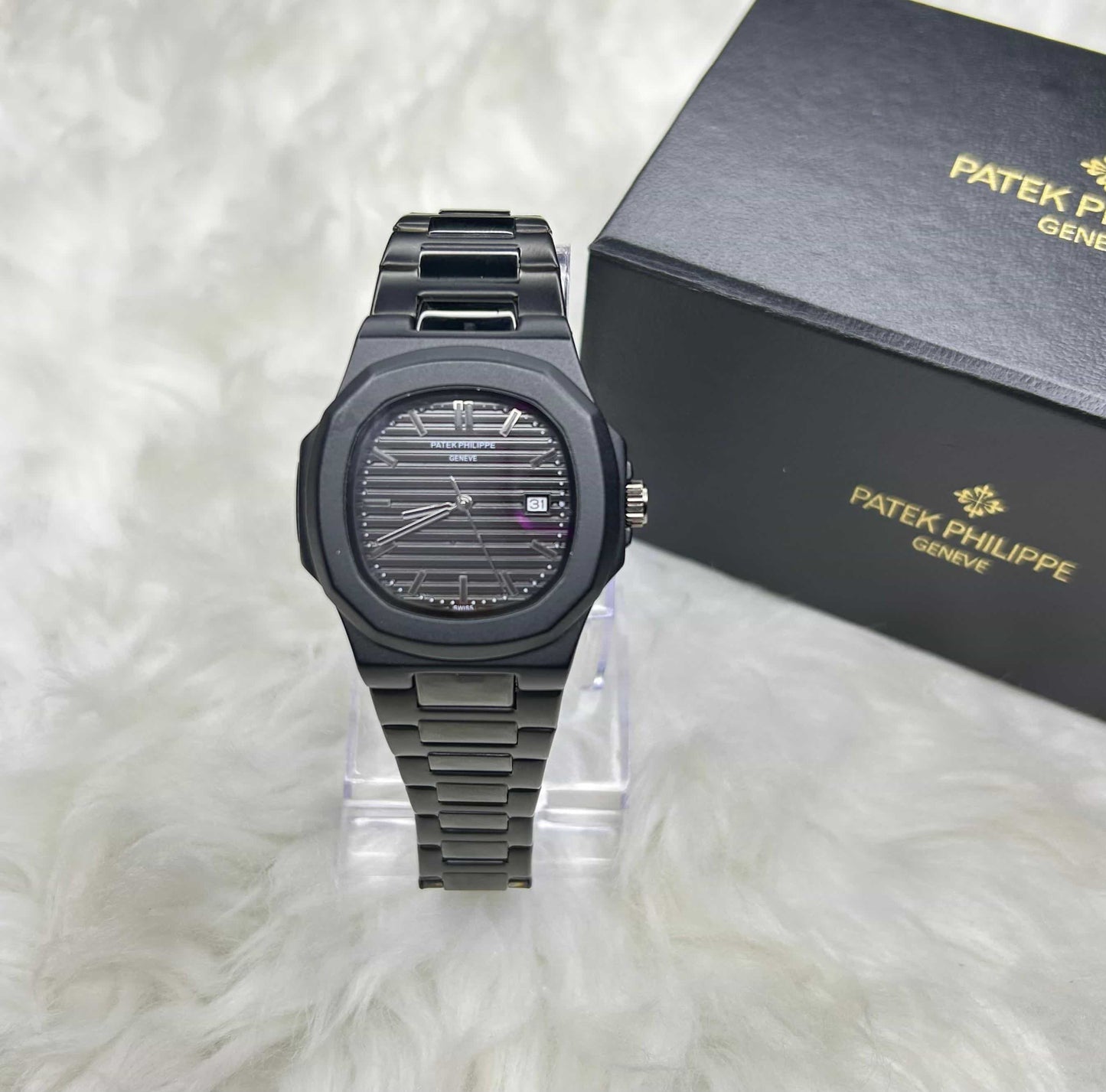 🖤 Patek Philippe Nautilus – All Black Edition ⌚