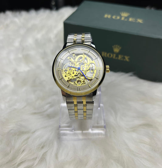 ⚙️ Imperial Motion – Automatic Two-Tone Watch ⌚